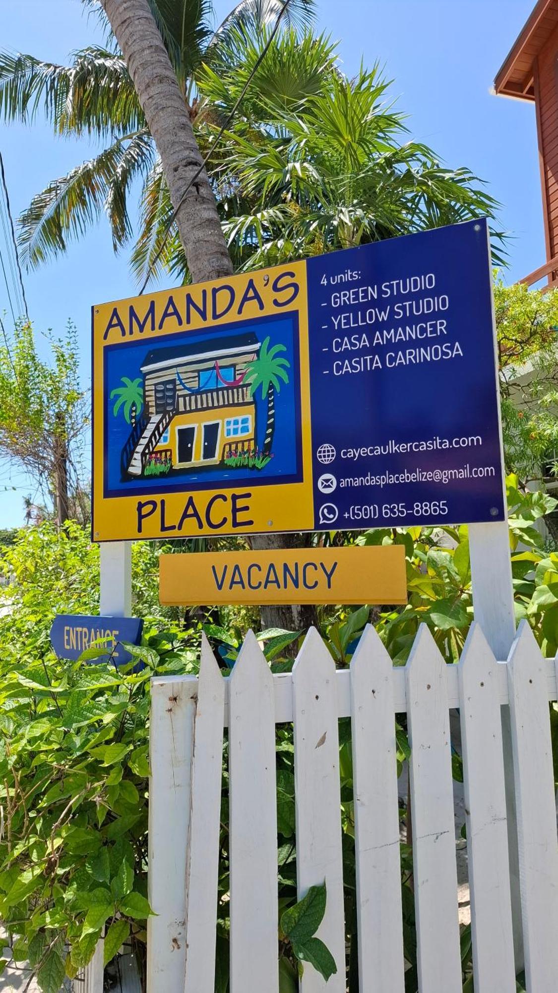 Amanda'S Place Casa Amancer - Sea View, Pool And Tropical Garden Caye Caulker Kültér fotó