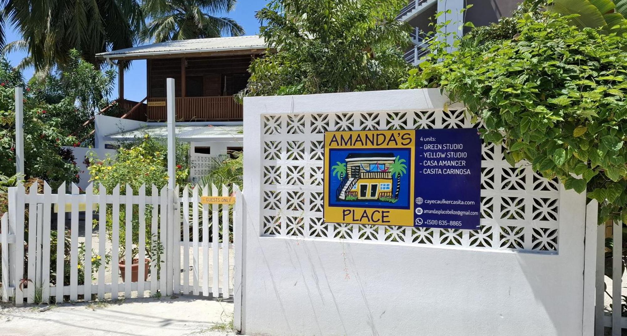 Amanda'S Place Casa Amancer - Sea View, Pool And Tropical Garden Caye Caulker Kültér fotó