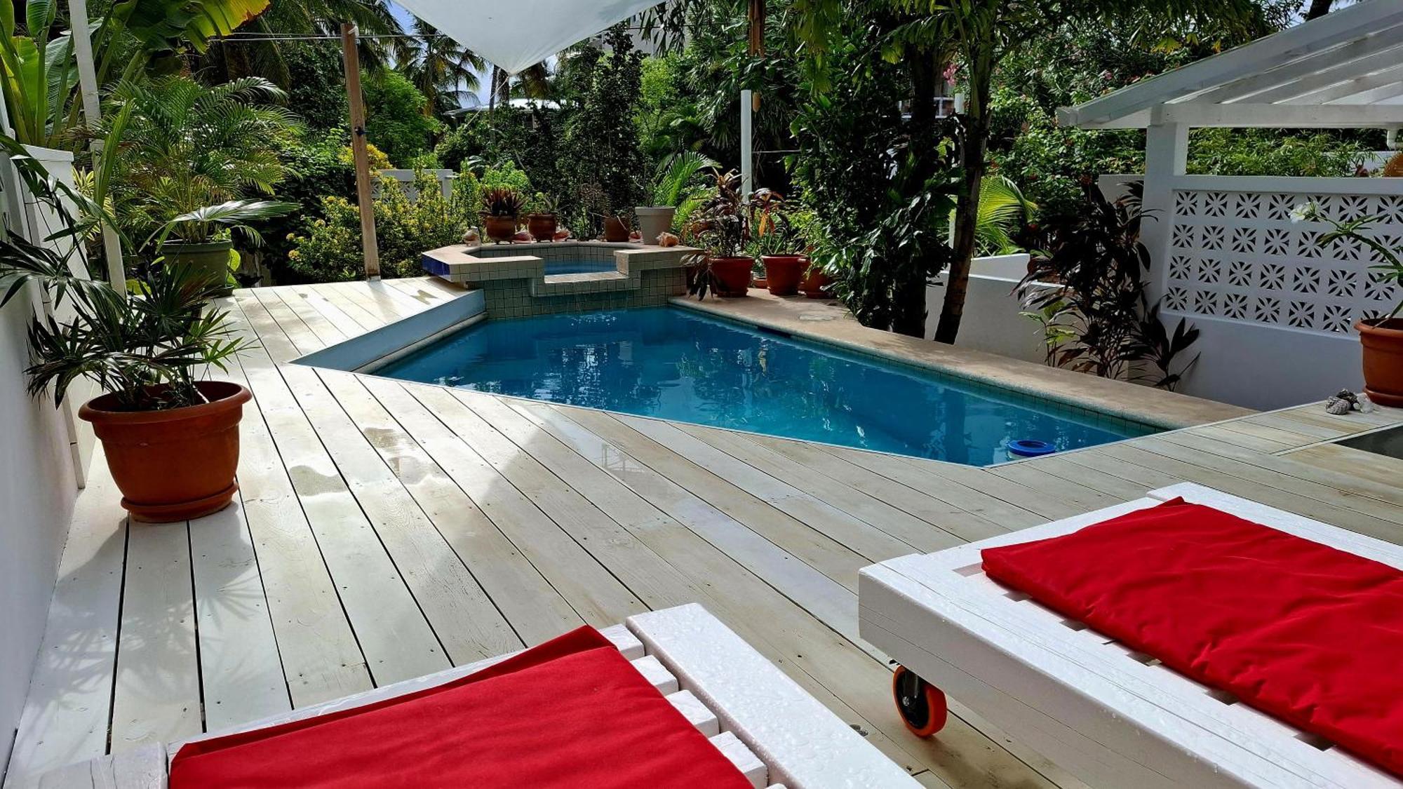 Amanda'S Place Casa Amancer - Sea View, Pool And Tropical Garden Caye Caulker Kültér fotó