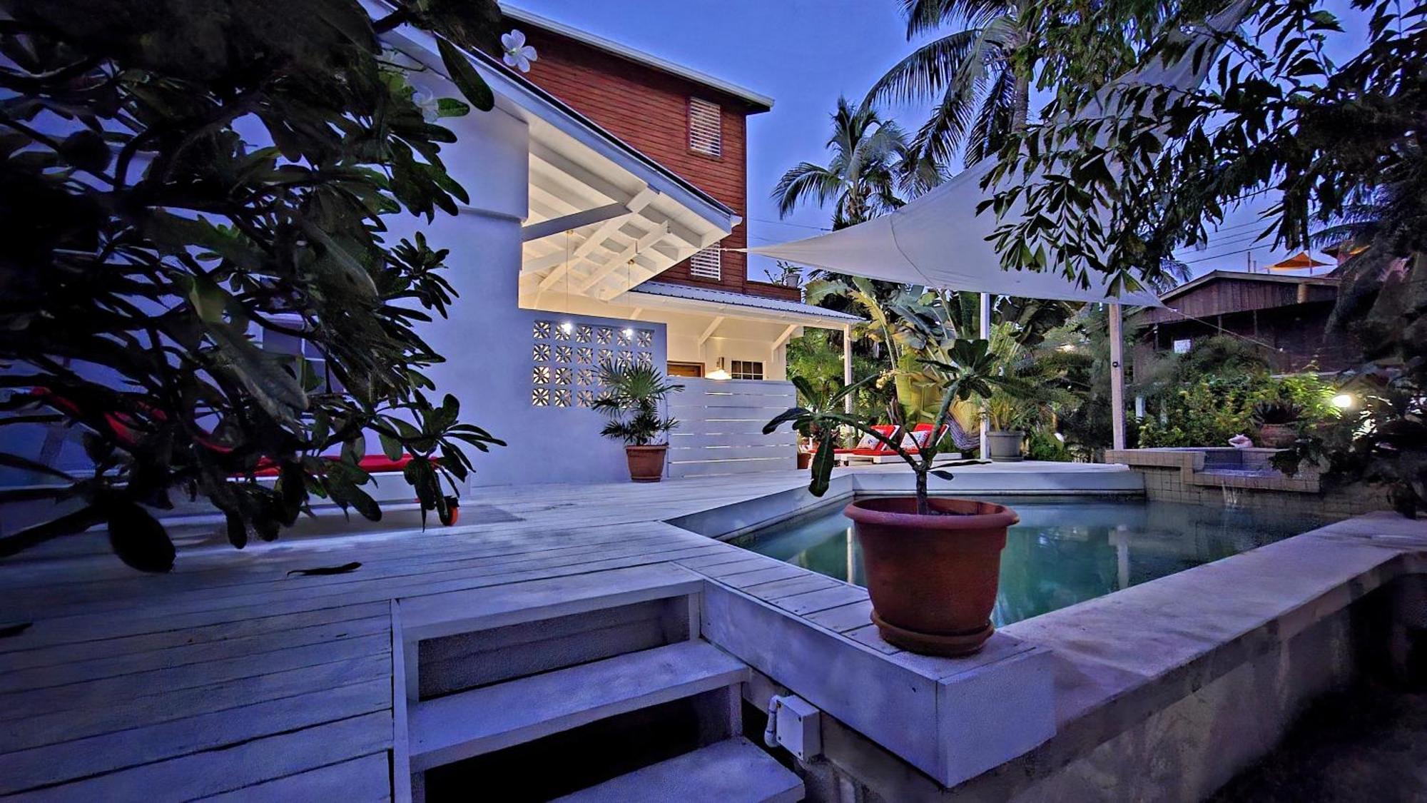 Amanda'S Place Casa Amancer - Sea View, Pool And Tropical Garden Caye Caulker Kültér fotó